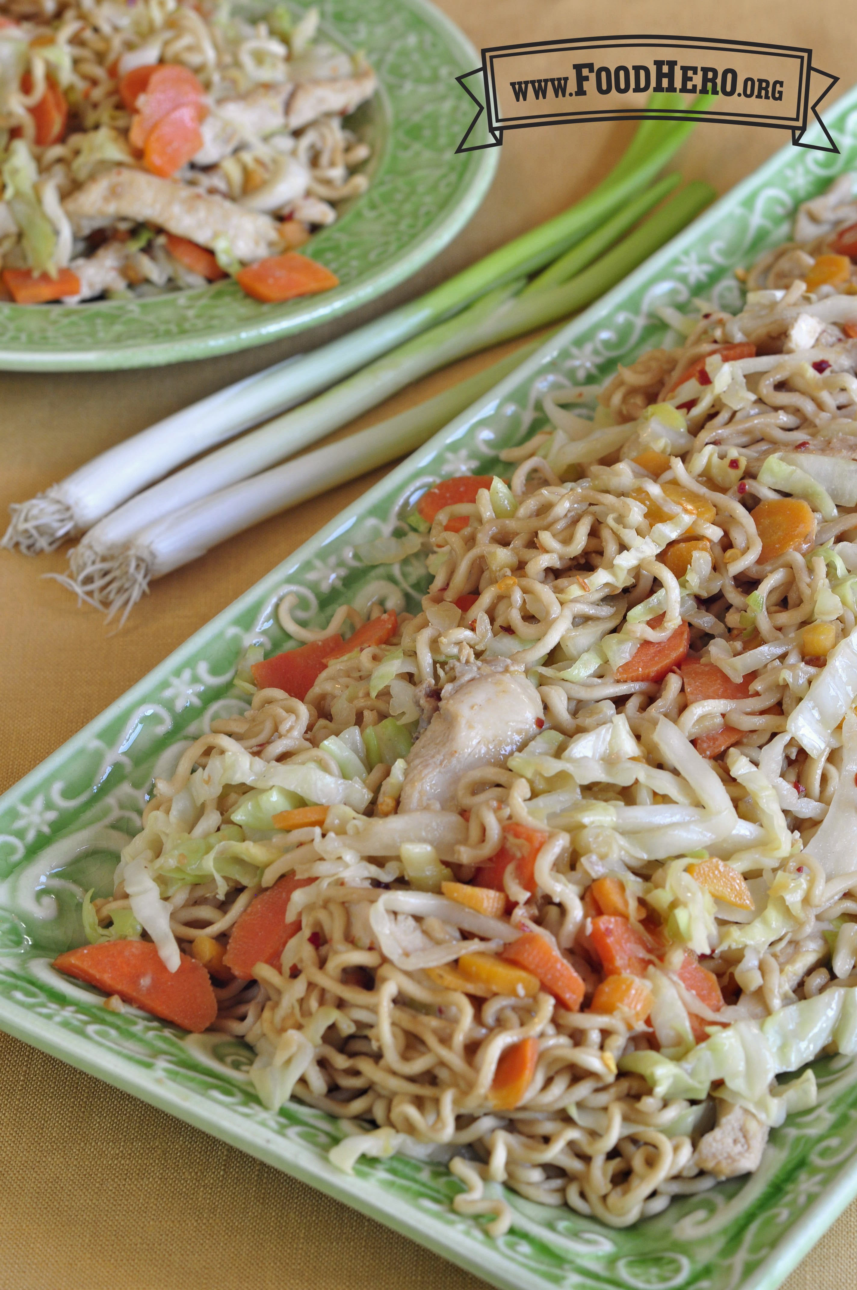 Stir-Fry Noodles with Peanut Sauce | Nutrition.gov